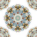 Seamless pattern mandala on a white background, can be used for walpapper,