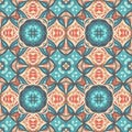 Seamless pattern with mandalas,  Vintage decorative elements Royalty Free Stock Photo