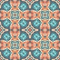 Seamless pattern with mandalas,  Vintage decorative elements Royalty Free Stock Photo
