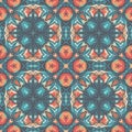 Seamless pattern with mandalas,  Vintage decorative elements Royalty Free Stock Photo