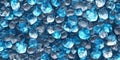 Seamless Pattern Many Clear Shiny Ice Cubes Water Drops on Macro Background