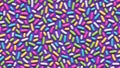 Seamless pattern with many colorful sprinkles