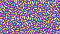 Seamless pattern with many colorful sprinkles Royalty Free Stock Photo