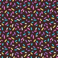 Seamless pattern with many decorative sprinkles Royalty Free Stock Photo