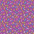 Seamless pattern with many decorative sprinkles