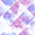 Seamless pattern with marble watercolor texture. Vector illustration Royalty Free Stock Photo