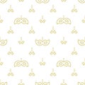 Seamless pattern Mardi Gras Royalty Free Stock Photo