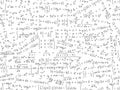 Math formulae vector seamless pattern Royalty Free Stock Photo