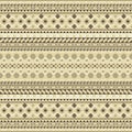 Seamless pattern with Maya style elements Royalty Free Stock Photo
