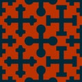 Seamless pattern with Medieval heraldic crosses