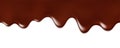 Seamless pattern of melted chocolate dripping . Royalty Free Stock Photo