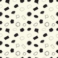 Seamless pattern with message bubbles.