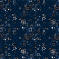 Messy seamless abstract background with thin line squares.