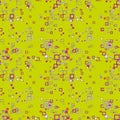 Messy seamless abstract background with thin line squares.