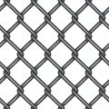 Seamless pattern with metal mesh netting. Vector colored background. Royalty Free Stock Photo