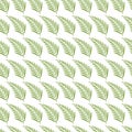 Seamless pattern of minimalist palm leaf vectors Royalty Free Stock Photo