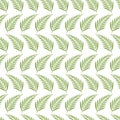Seamless pattern of minimalist palm leaf vectors Royalty Free Stock Photo