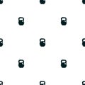 Seamless pattern minimalistic background with weight, sport vector illustration