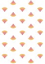 Seamless pattern. Modern stylish texture. Free Wi-Fi icon