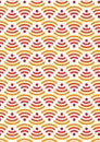 Seamless pattern. Modern stylish texture. Free Wi-Fi icon