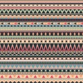 Seamless pattern with modern tribal ornaments Royalty Free Stock Photo