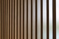 Seamless pattern of modern wall covering with light brown wooden slats Royalty Free Stock Photo