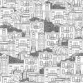 Seamless pattern of Montreal, Quebec