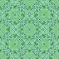 Seamless pattern in Moroccan style mosaic tile. Islamic traditional ornament. Geometric background. Vector illustration Royalty Free Stock Photo