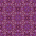 Seamless pattern in Moroccan style mosaic tile. Islamic traditional ornament. Geometric background. Vector illustration Royalty Free Stock Photo