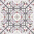 Seamless pattern in Moroccan style. Mosaic tile. Islamic traditional ornament.