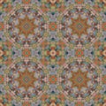 Seamless pattern, mosaic of fabric Royalty Free Stock Photo