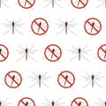 Anti mosquito seamless pattern