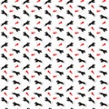 Seamless pattern with mosquitoes . Pattern warning about dangerous virus Zika.