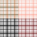 Seamless pattern of multi-colored cage - set