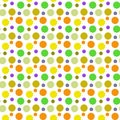 Seamless background of colored circles. Royalty Free Stock Photo