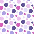 Seamless background of colored circles. Royalty Free Stock Photo