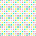 Seamless pattern with multi colored cups mosaic