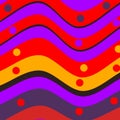 Seamless pattern of multi colour wave texture paint