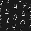 A seamless pattern of multicolored digits Royalty Free Stock Photo