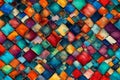 Seamless pattern of multicolored squares,  Abstract background Royalty Free Stock Photo