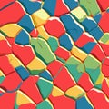 Seamless pattern of multicolored stones.