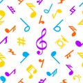 seamless pattern of Music Notes clipart