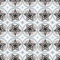 Seamless pattern with a mystical pentagrams Royalty Free Stock Photo