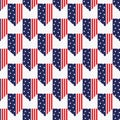 Seamless Pattern National USA Flag with stripes Stars Blue and Red. Pattern suitable for posters, postcards, fabric or wrapping Royalty Free Stock Photo