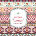 Seamless pattern in native american style