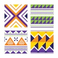 Seamless pattern native style vector illustration