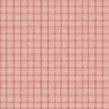 Natural Slub Weave Linen Fabric Seamless Texture in Pink Royalty Free Stock Photo