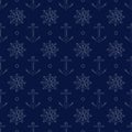 Seamless pattern. The nautical theme.