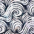 Seamless pattern in navy and white high contrast Royalty Free Stock Photo