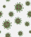 Seamless pattern of 2019-nCoV COVID-19 virus